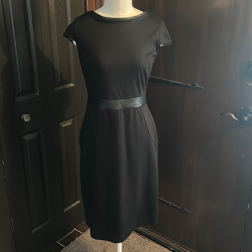 Black cotton dress